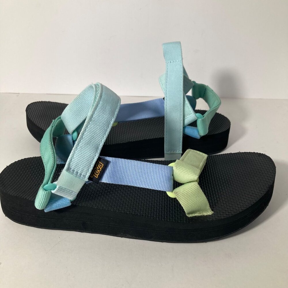 Teva Women's Sandals in Mint, Light Blue, and Black